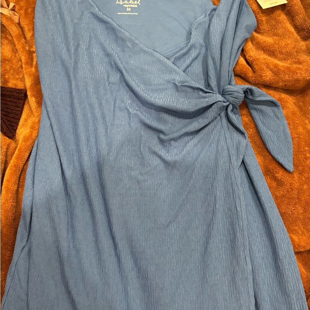 Blue Wrap Dress